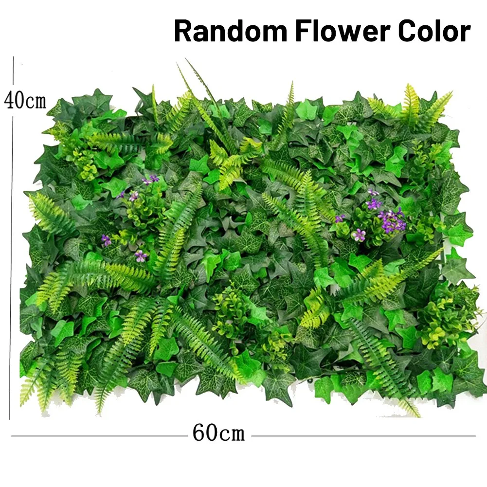 40*60cm Artificial Lawn Plant  - Flower Wall Panel ulasan dan harga