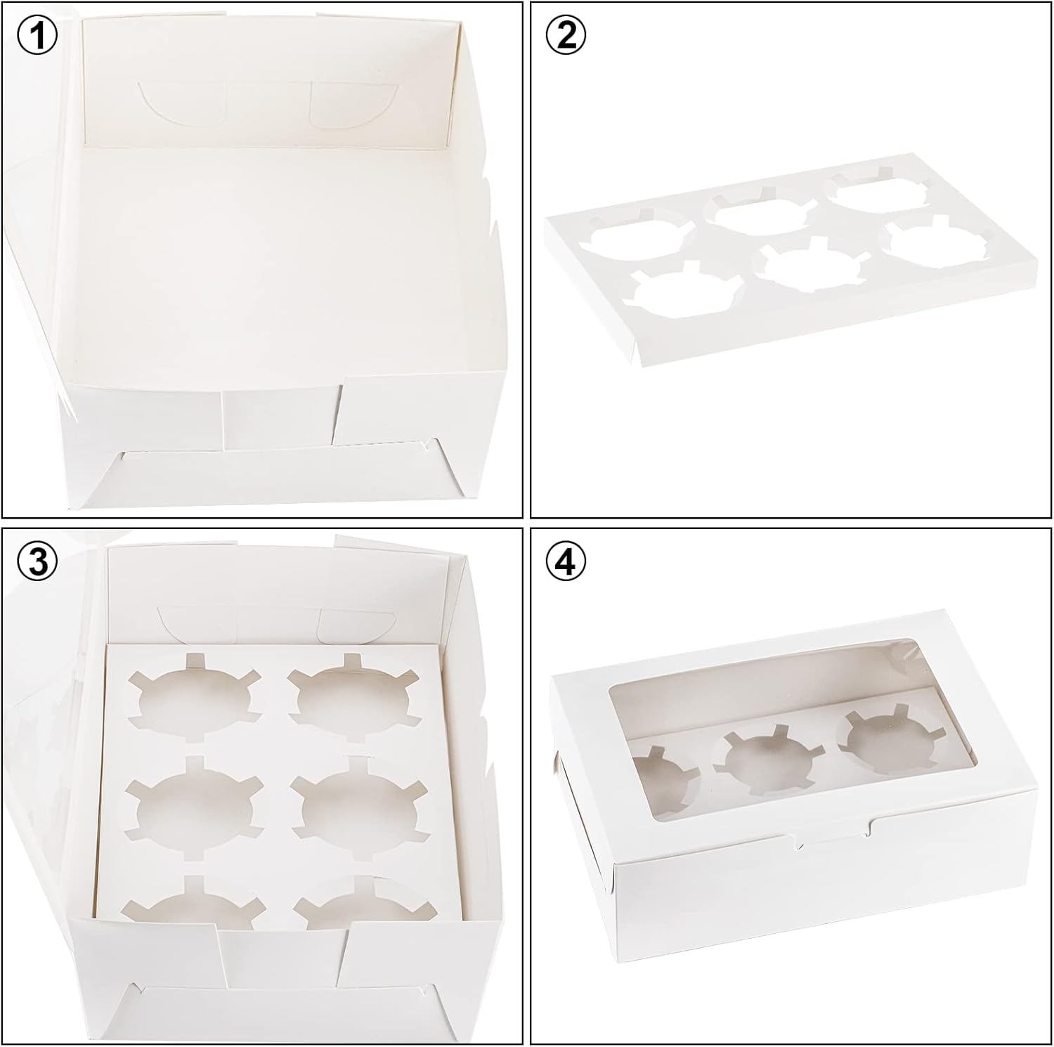 Cupcake Boxes with Clear Windo - Event Party Box ulasan dan harga