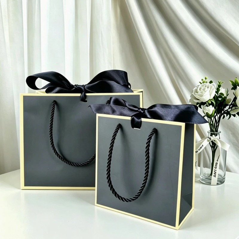 Black White Kraft Paper Gift B - Event Party Box ulasan dan harga