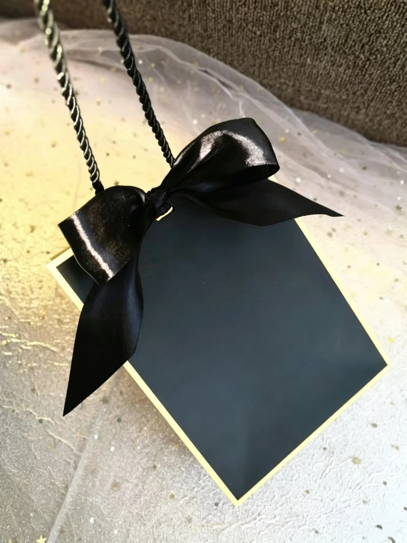 Black White Kraft Paper Gift B - Event Party Box ulasan dan harga