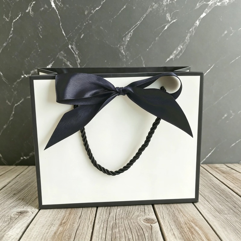 Black White Kraft Paper Gift B - Event Party Box ulasan dan harga