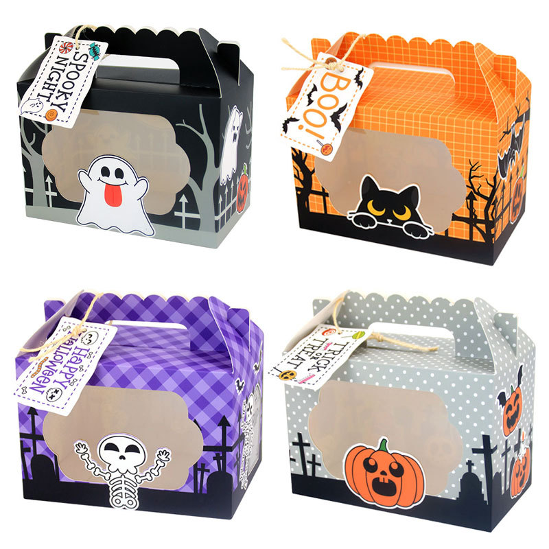 3/6pcs Ghost Pumpkin Cat Candy - Event Party Box ulasan dan harga