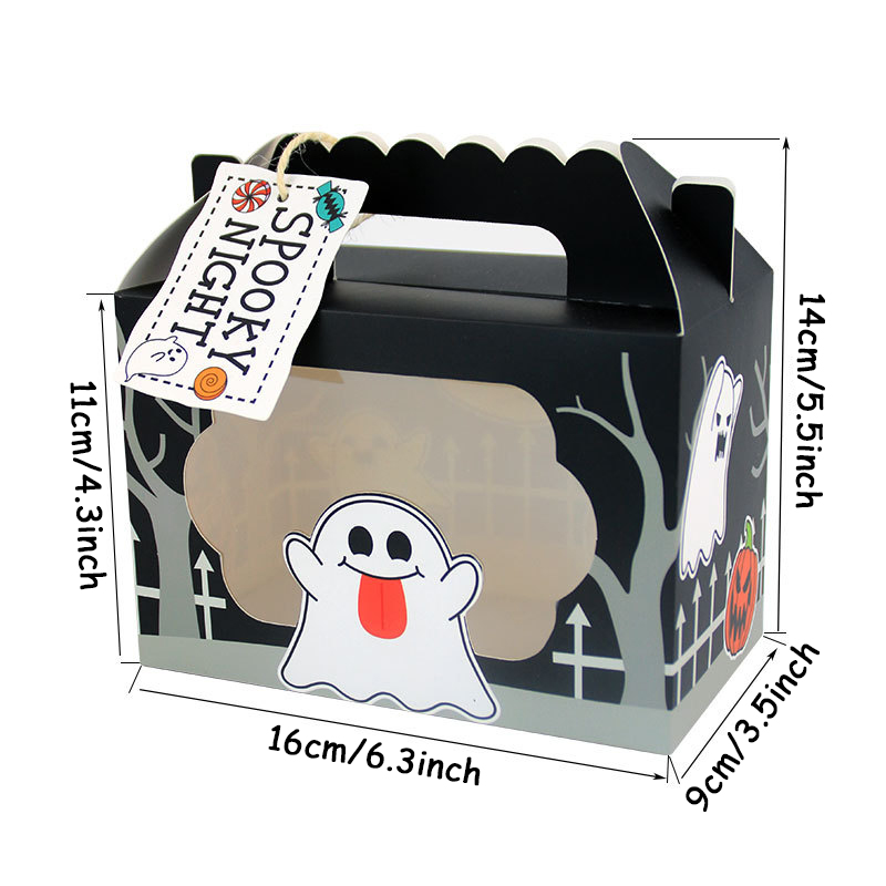 3/6pcs Ghost Pumpkin Cat Candy - Event Party Box ulasan dan harga