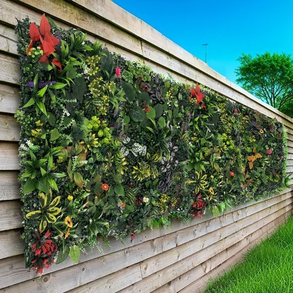 DIY Artificial Plant Wall Pane - Flower Wall Panel ulasan dan harga