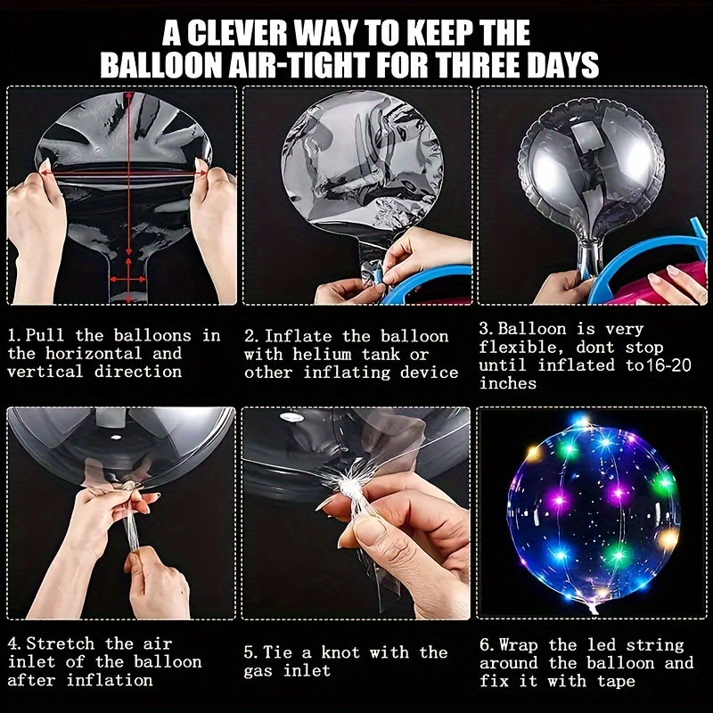 20pcs Set Bobo Balloons with L - Led Balloon Light ulasan dan harga