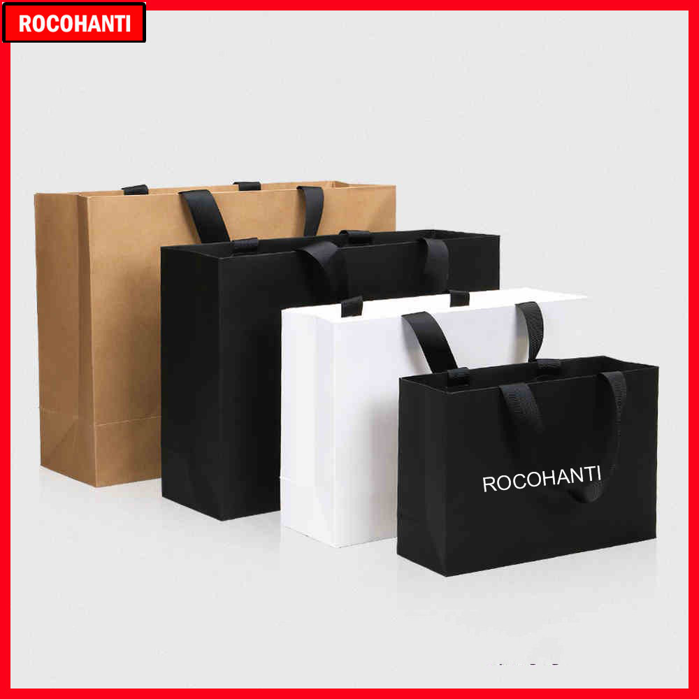 50pcs Custom Logo Paper Shoppi - Event Party Shop ulasan dan harga