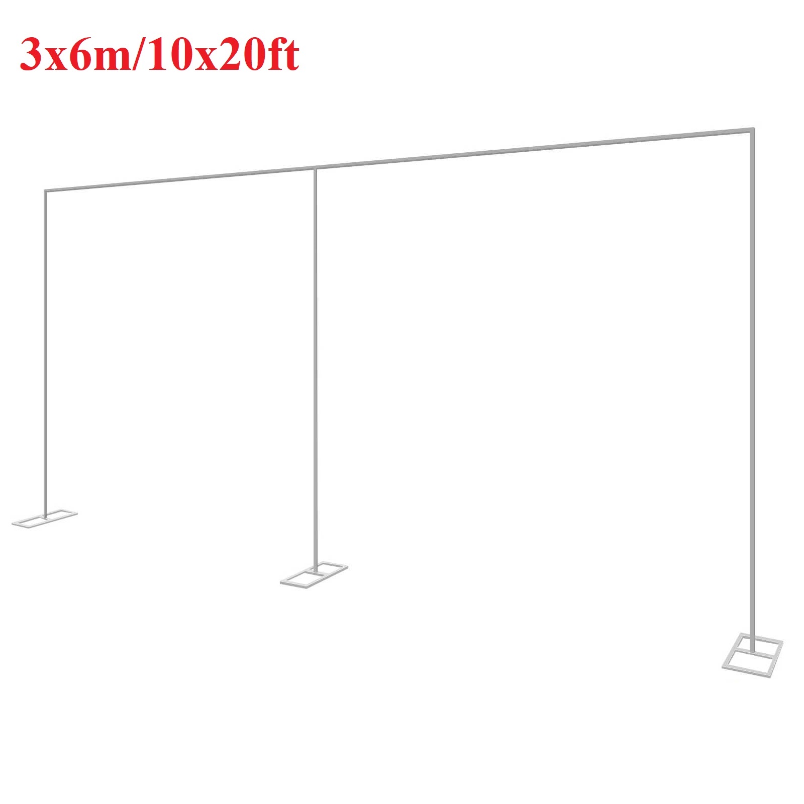 3x6m/10x20ft Metal Wedding Arc - Photo Booth Frame ulasan dan harga
