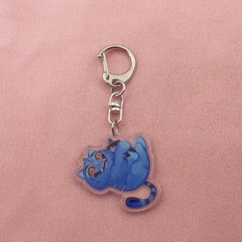 8pcs acrylic cute cat keychain - Event Party ulasan dan harga