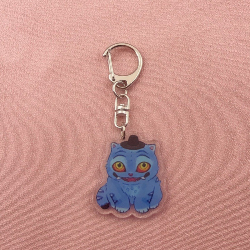 8pcs acrylic cute cat keychain - Event Party ulasan dan harga